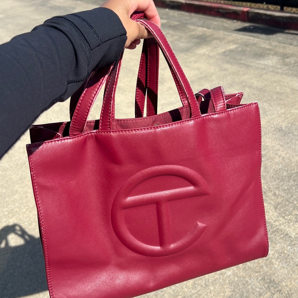 Telfar Women's Burgundy Tote Bag